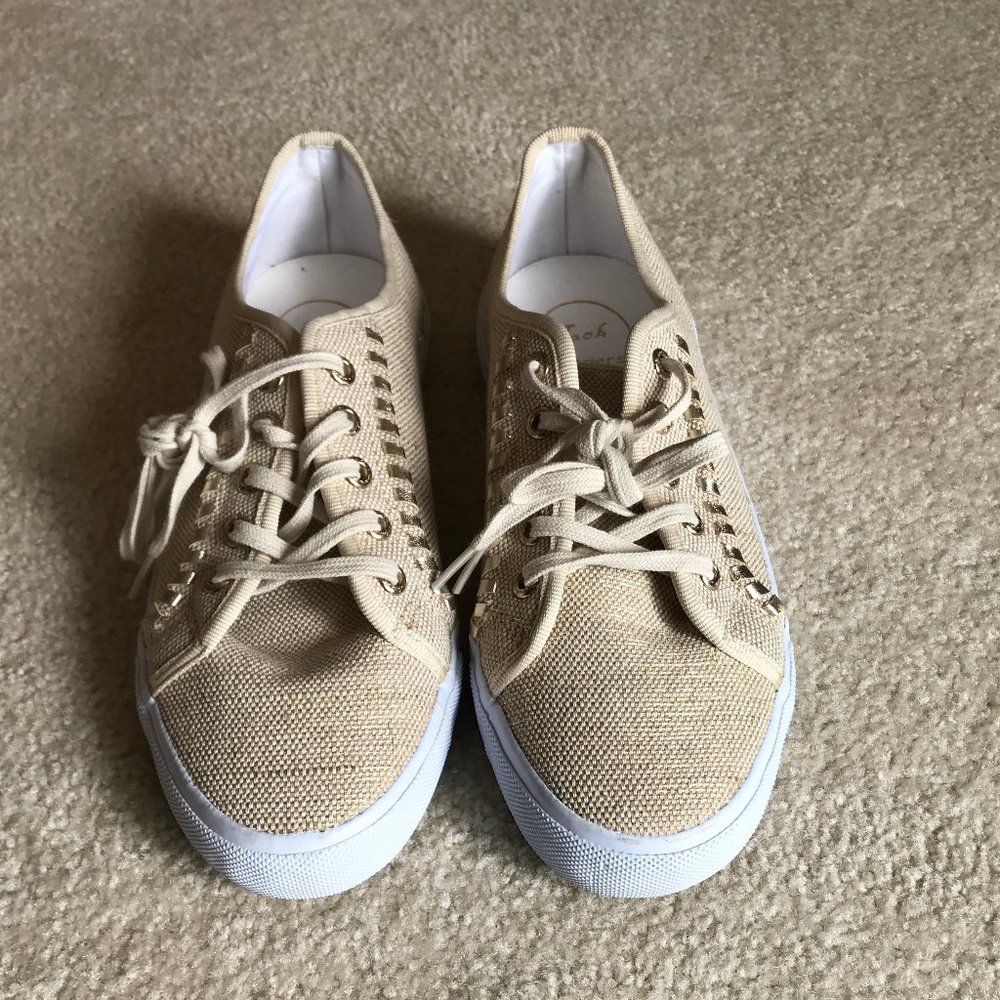 JACK ROGERS Gold Beige Sneakers – 7.5 M
